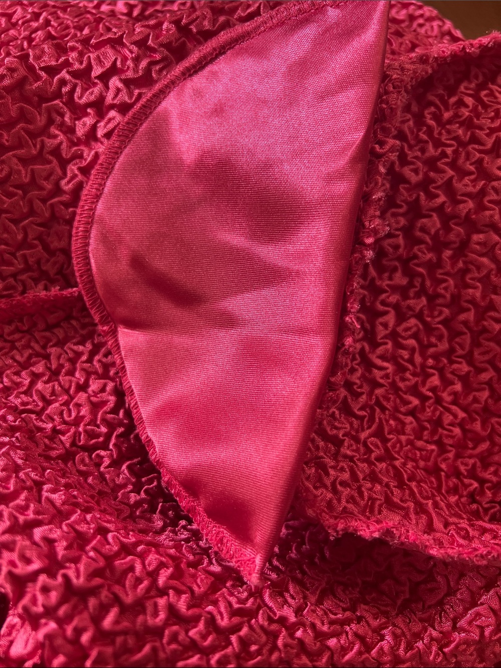 Rafael Essential Textured Hot Pink Button-Front Women's Top - Picture 7 of 7